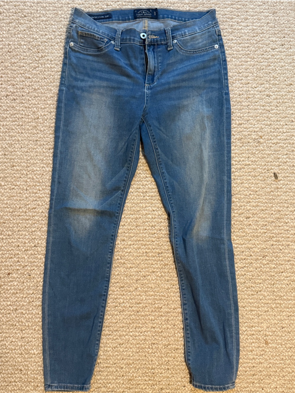 Lucky Brand Women's Medium Blue Skinny Jeans